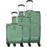  Kick Off 4 Rollen Kofferset 3-teilig mit Dehnfalte Variante sage green