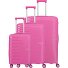  Pacific 4 Rollen Kofferset 3-teilig Variante pink
