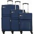  Travel Line 6704 4 Rollen Kofferset 3-teilig Variante blau