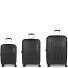  Infinity 4 Rollen Kofferset 3-teilig mit Dehnfalte Variante negro