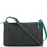  Umhängetasche Leder 25 cm Variante black