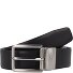  Wendegürtel Leder Variante black-d'brown | 110 cm