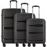  Travel Line 4300 4 Rollen Kofferset 3-teilig Variante schwarz