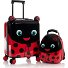  Kids 4-Rollen Kofferset 2tlg. Variante lady bug