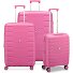  Skyline 2.0 4 Rollen Kofferset 3-teilig mit Dehnfalte Variante cyber pink