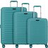  Travel Line 4500 4 Rollen Kofferset 3-teilig mit Dehnfalte Variante petrol