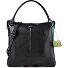  G14 Schultertasche Leder 35 cm mit Dehnfalte Variante nero