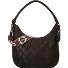  Esterina Schultertasche Leder 33 cm Variante chocolate brown