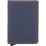  Slimwallet Matte Kreditkartenetui Geldbörse RFID Leder 6,5 cm Variante nightblue orange