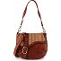  Gioachina Schultertasche Leder 24 cm Variante bianco-cognac