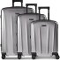  New York 4 Rollen Kofferset 3-teilig mit Dehnfalte Variante silver grey