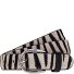  Gürtel Leder Variante white-black | 100 cm