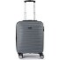  5493 4 Rollen Kabinentrolley S 53 cm mit Dehnfalte Variante grau