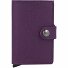  Miniwallet Crisple Kreditkartenetui Geldbörse RFID Leder 6,5 cm Variante purple