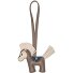  Fashion Taschenanhänger Leder 11 cm Variante taupe