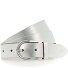  Gürtel Leder Variante silver | 80 cm