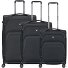  Gateway 4 Rollen Kofferset 3-teilig mit Dehnfalte Variante black