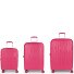  Infinity 4 Rollen Kofferset 3-teilig mit Dehnfalte Variante fucsia