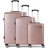  5330 4 Rollen Kofferset 3-teilig Variante rosa
