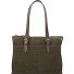  Nubuck Schultertasche Leder 40 cm Laptopfach Variante green