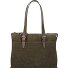  Nubuck Schultertasche Leder 40 cm Laptopfach Variante green