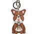  Corgi Schlüsselanhänger Leder 5 cm Variante toni brandy