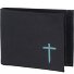  New Cryptan Geldbörse RFID Schutz 11 cm Variante schwarz-freedom cross cyan