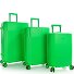  HiLite 4 Rollen Kofferset 3-teilig mit Dehnfalte Variante island green
