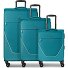  taska 4 Rollen Kofferset 3-teilig mit Dehnfalte Variante ocean blue