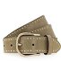  Nietengürtel Leder Variante khaki | 105 cm