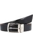  Paris Gürtel Leder Variante schwarz | individuell kürzbar