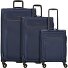  Travel Line 9704 4 Rollen Kofferset 3-teilig mit Dehnfalte Variante dark blue
