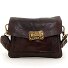  Donna Schultertasche Leder 22 cm Variante moro