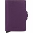  Twinwallet Crisple Kreditkartenetui Geldbörse RFID Leder 6,5 cm Variante purple