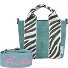  Bini Schultertasche 20 cm Variante petrol zebralini