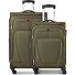  Beaumont 4-Rollen Kofferset M+L mit Dehnfalte Variante olive