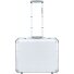  2 Rollen Businesstrolley 37 cm Laptopfach Variante silber matt
