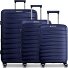  London 4 Rollen Kofferset 3-teilig mit Dehnfalte Variante dark blue