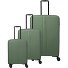  Air Stripe 4 Rollen Kofferset 3-teilig mit Dehnfalte Variante green
