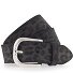  Gürtel Leder Variante anthrazit grau-schwarz | 85 cm