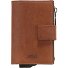  Loreto C-Four Kreditkartenetui RFID Schutz Leder 7 cm Variante darkbrown