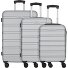  Phoenix 4 Rollen Kofferset 3-teilig Variante silber