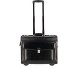  2 Rollen Pilotentrolley Leder 39 cm Laptopfach Variante schwarz