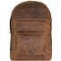  Vintage Retro Rucksack Leder 42 cm Laptopfach Variante braun