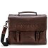  Memphis Aktentasche XXL 3 Fächer Leder 39 cm Variante dark brown