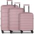  South Dakota 4 Rollen Kofferset 3-teilig mit Dehnfalte Variante rose gold