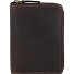  Tornado Geldbörse RFID Schutz Leder 10 cm Variante teak brown