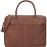  Vintage Aktentasche Leder 37 cm Laptopfach Variante cognac