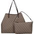  Victtoria Shopper Tasche 40 cm Variante latte logo-brown