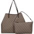  Victtoria Shopper Tasche 40 cm Variante latte logo-brown